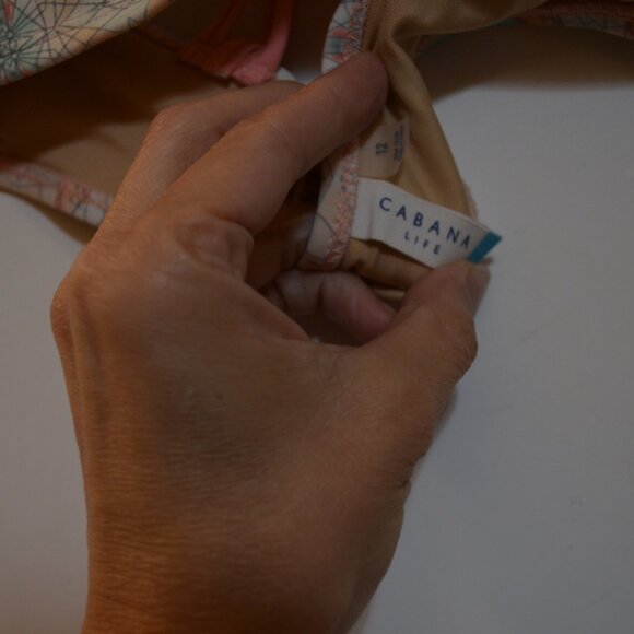 CABANA Life Swim Bikini Top 3 Strings Straps Pastel Colors Pink-Green Girls' 12 - Picture 3 of 6